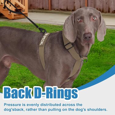 Нашийник для собак FeimaX для великих порід, тактичний, дихаючий, зручний, міцний, безпечний, хакі (M)