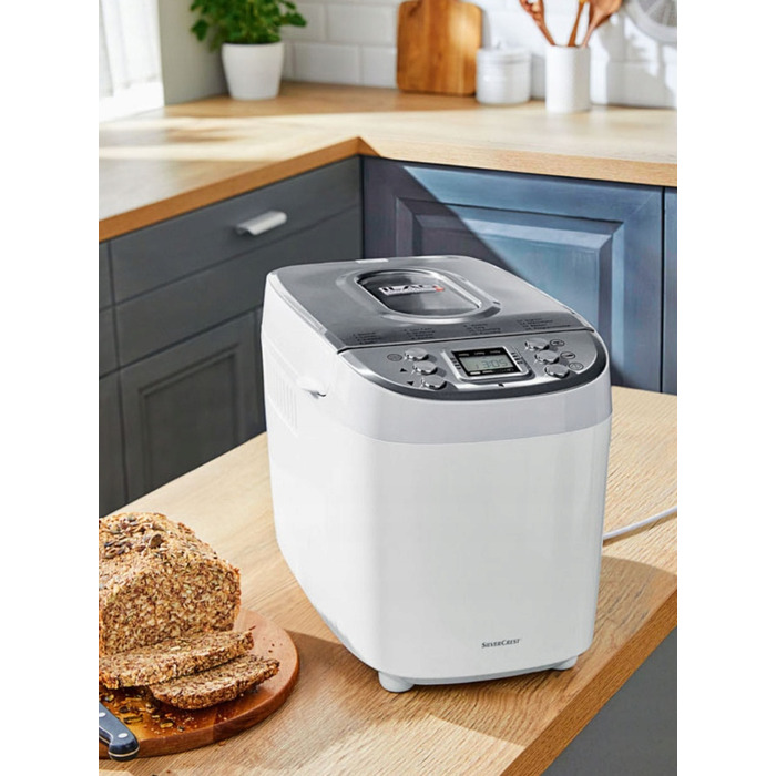 Хлібопічка SilverCrest SBB 850 E1, біла, 850 Вт