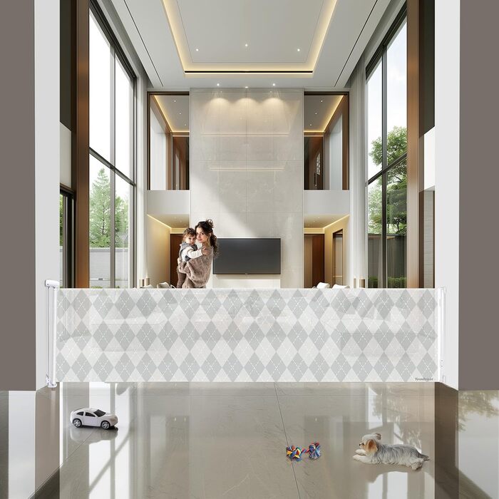 Захисне ворота для дитячих воріт, захист від падіння сходами, для дітей, котів та собак, 86 x 330 см