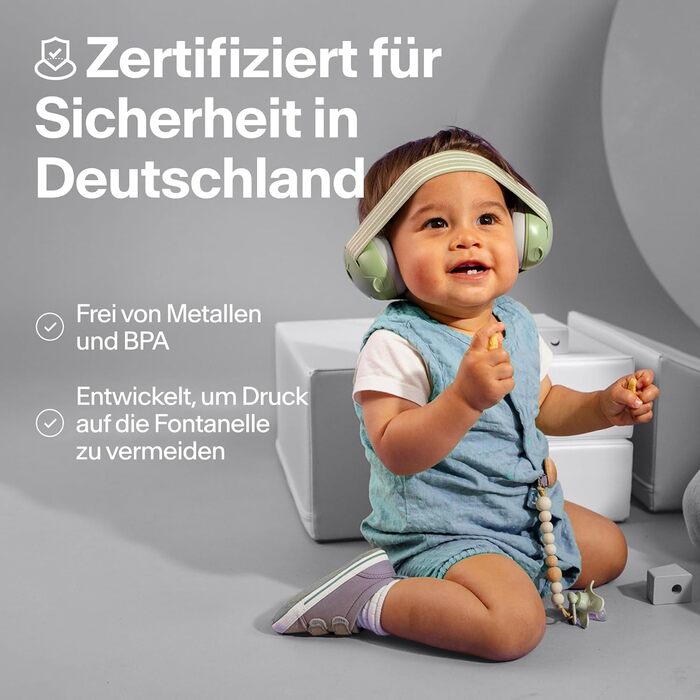 Навушники для захисту слуху Alpine Muffy Baby Klassik - для малюків до 36 місяців, чорний