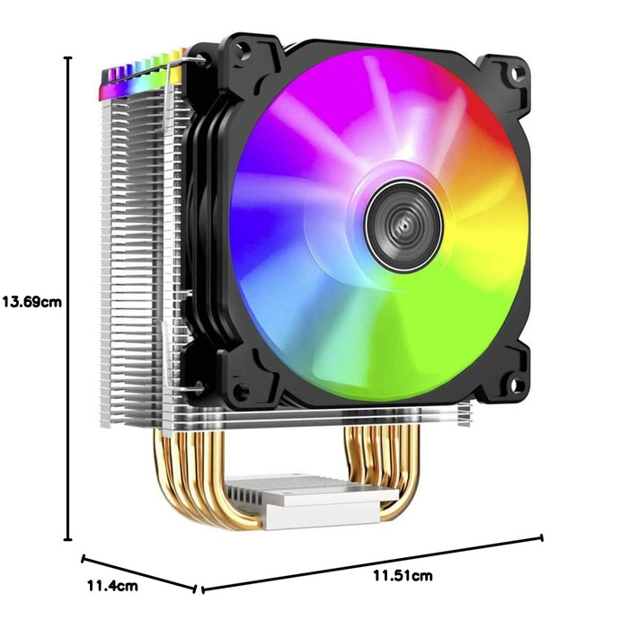 Jonsbo CR-1400 ARGB - Кулер для CPU з RGB підсвічуванням, 92мм, для Intel та AMD