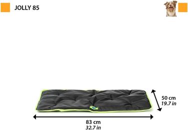 Килимок для собак та котів Ferplast Jolly - миючий, водовідштовхувальний, стійкий до подряпин - 57 x 38 см, S (L 50 x B 83 x H 4 см, сірий)