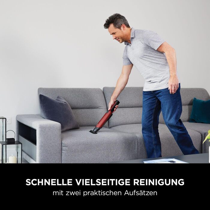 Shark WandVac 2.0 Бездротовий міні-пилосос, ручний, WV270EU. Компактний, легкий, з насадкою для щілин та універсальною насадкою. Час роботи: 15 хвилин, помаранчевий колір.