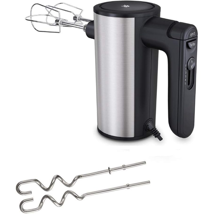 WMF Kult X Edition Hand Mixer - 400W, 5-Speed, Turbofunction, Cromargan Matte Black