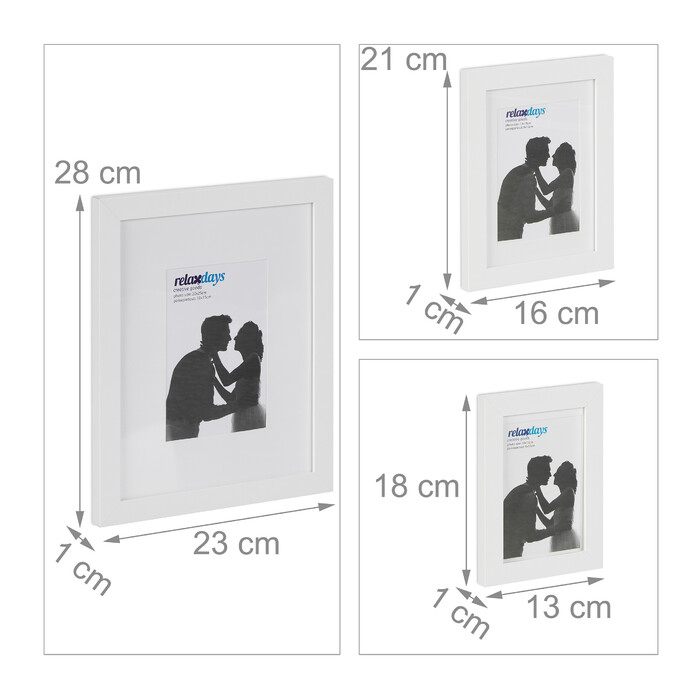 Relaxdays 7-Piece Picture Frame Set