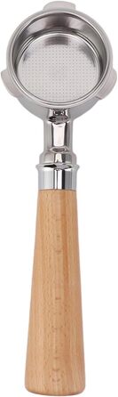 3-Hour Siebträger (Portafilter), 51 mm Stainless Steel with Filter Basket, Removable and Easy to Clean, Compatible with Petrus, Yanxuan, DERLLA, Severin, GULISSO, Stelang (Color A2 Beech)