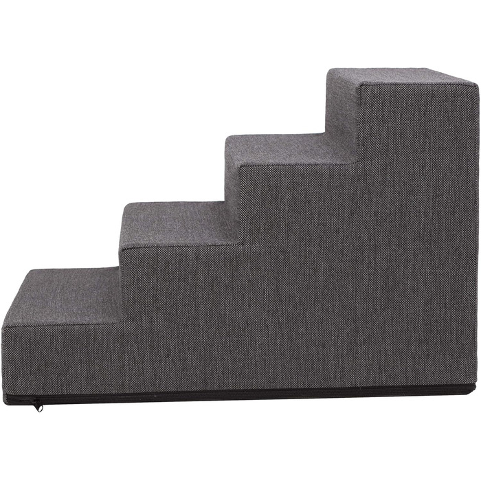 Сходинка для собак та котів Tiertreppen - пандус з 4 сходинок, сірий, висота 40 см