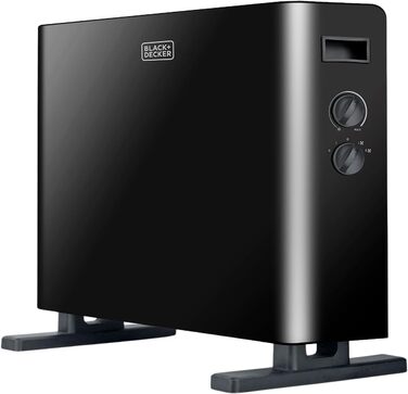 Електрична керамічна стінова панель Black+Decker BXWSH2000E для ванної кімнати з цифровим термостатом, програмуванням, пультом ДУ та LED-дисплеєм (2000W)