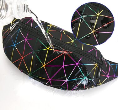 Жіноча поясна сумка-рюкзак, водонепроникна, з PU шкіри, для прогулянок, спорту та подорожей, чорна