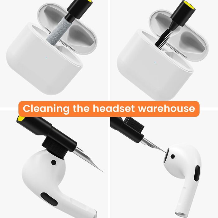 Набір для чищення гаджетів 22 в 1: клавіатура, навушники AirPods, камера, монітор, телефон, білий