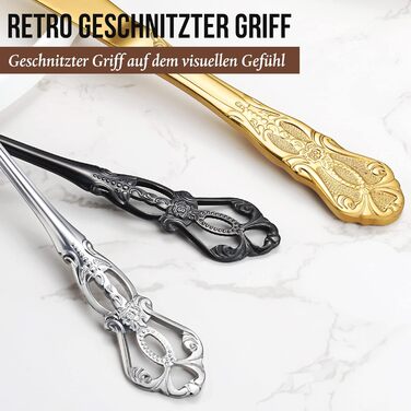 Набір столових приборів 20 предметів Vintage Palast з нержавіючої сталі на 4 особи, поліровані, для посудомийної машини, сріблясті