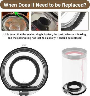 Контейнер для пилу AiLomey (замінник) для пилососів Dyson V12 Detect Slim, V10 Digital Slim. Сумісний з моделями V11, V15. Номер деталі 965272-01