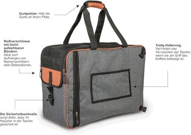 Annitaño Преміум переноска для собак, 55x40x23 см, EUWI - Водонепроникна, до 12 кг, комфортна для подорожей