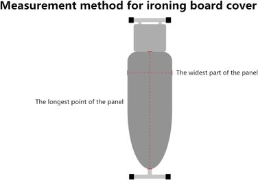 Чохол для прасувальної дошки 120x40 см, чорний леопардовий принт, з тепловідображенням, швидковисихаючий, з затяжкою та підкладкою