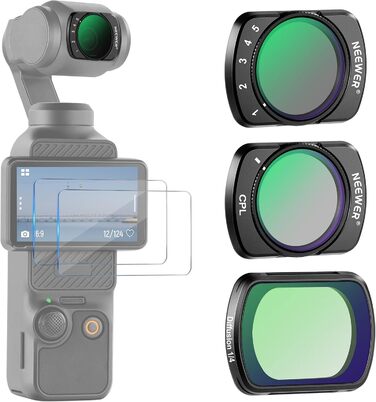 Набір фільтрів NEEWER для DJI Osmo Pocket 3: ND, PL, CPL, UV, ефектні фільтри