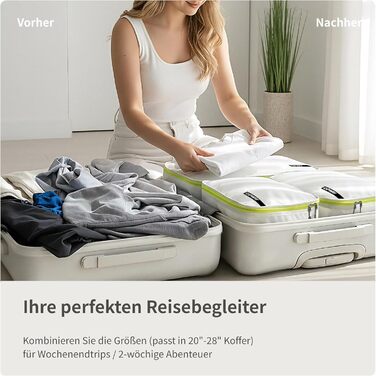 Органайзер для валізи Cipway: 5-ти частинний набір кубиків для одягу з нейлону сірого кольору (5шт)