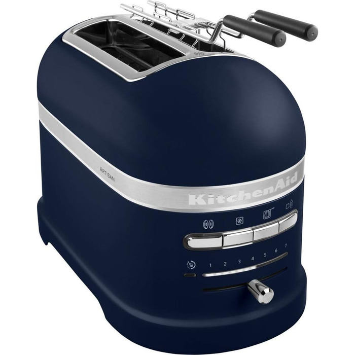 KitchenAid 2-Slice Toaster with Sandwich Wrench | Artisan | Retro Toast Machine | Various Functions and Browning Levels | Ink Blue Ink Blue