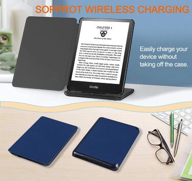 Чохол TOKILO для Kindle 6 (11-го покоління 2024/2022), м'який чохол з PU-шкіри з авто-ввімкненням/вимиканням, сумісний лише з Kindle 6