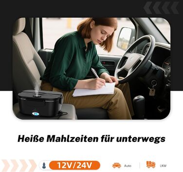 Електрична ланчбокс з підігрівом 1.5L для авто, вантажівки, офісу (1.5L x 4)