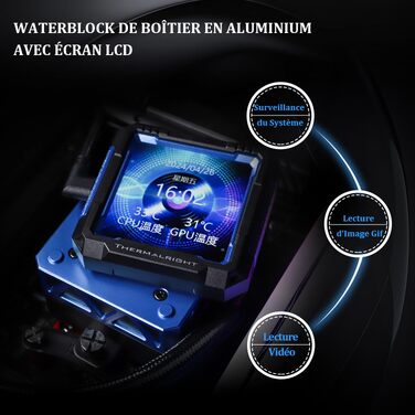 Система рідинного охолодження процесора Thermalright FW PRO 360 ARGB Black, 360мм, IPS LCD-дисплей 2.73