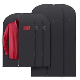 Чохли для одягу на вішалку PLX, 5 шт. (2 x 54x24 дюйми, 3 x 40x24 дюйми), чорні, для костюмів та подорожей