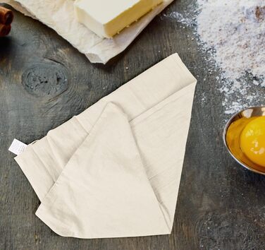 Utopia Kitchen 24-Pack 100% Cotton Dish Towels, Flour Sack Fabric, for Cleaning & Drying – Highly Absorbent Kitchen Dish Towels, Natural, 71.1 x 71.1 cm