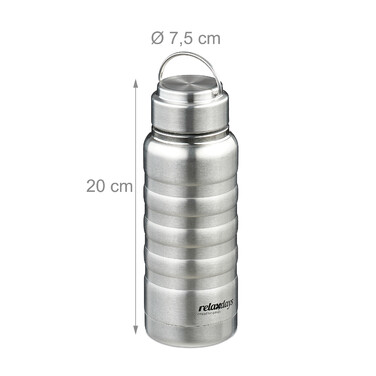 Relaxdays Stainless Steel Drinking Bottle 400 ml