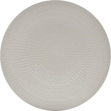 Набір посуду Vintage Tafelservice 'Blanka' від ECHTWERK (18 предметів) для 6 осіб. Стильний сервіз з текстурованого фарфору: 6 тарілок, 6 глибоких тарілок, 6 супових тарілок, кремовий колір.