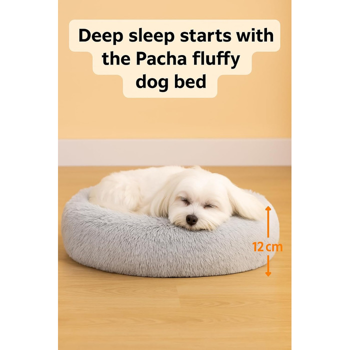 Кругле ліжко для собак та котів Flamingo, м'яке, з подушкою, діаметр 55 см, рожеве, 55x55x12 см