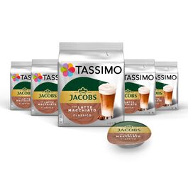 Кавові капсули Jacobs Latte Macchiato Classico для Tassimo, 40 шт (5х8 падів)