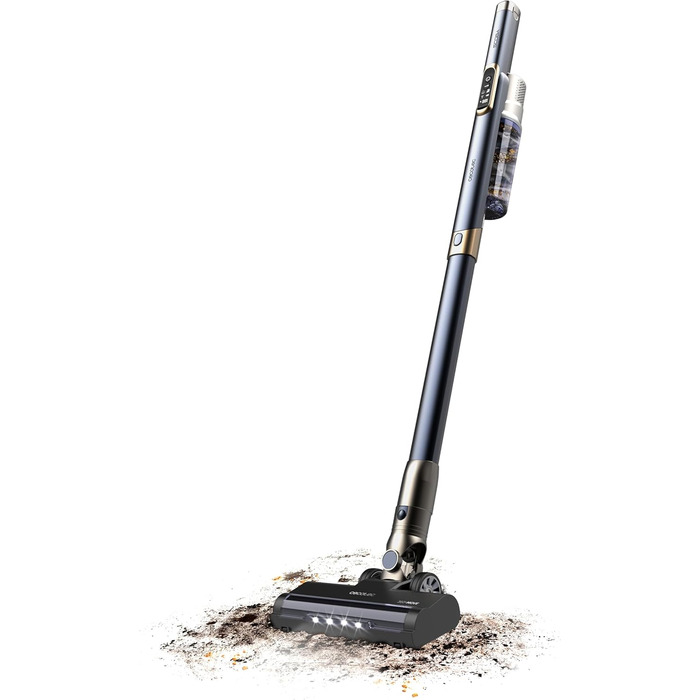 Бездротовий пилосос Cecotec Conga Rockstar 5500 Hurricane Station Flex Max: 220AW, 700W, станція самостійного очищення, 90 хв роботи, антизаплутувальна щітка, гнучкий шланг, циклонна технологія (Scoba 3000 + самоочищення)