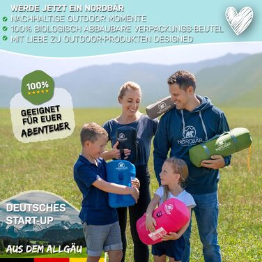 Дитячий спальний мішок для кемпінгу Lila/Türkis (Aqua Splash) | 100% бавовна, легкий та теплий | Розмір до 145 см, 1200г