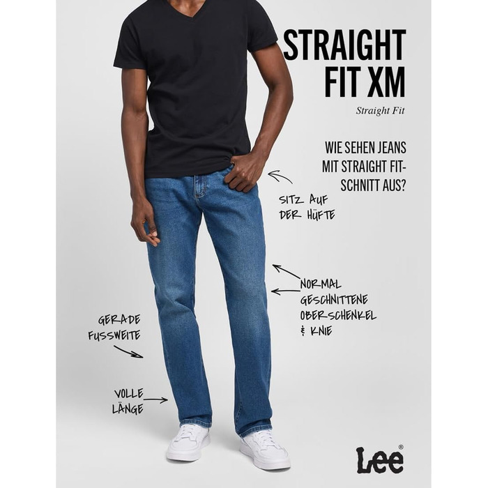 Чоловічі джинси Lee Straight Fit Xm 34W/32L класичного крою, оригінал
