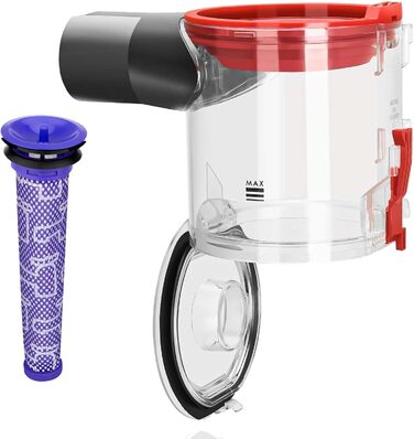 Dyson V8 & V7 Dustbin | Replacement Parts Compatible with SV10 SV11 | High-Quality Dust Container & Waste Bin | Easy Installation