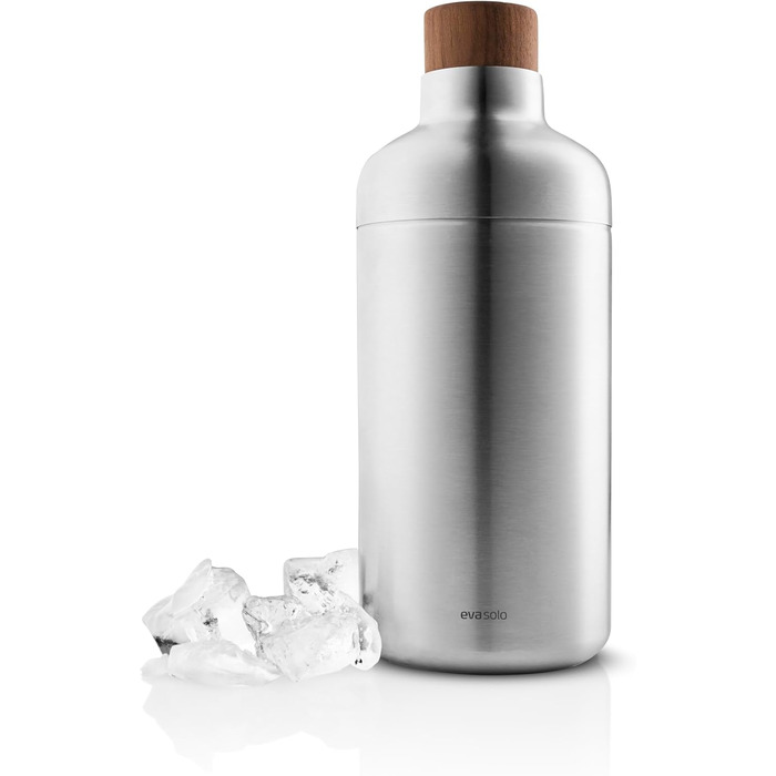 Eva Solo | Liquid Lounge Cocktail Shaker | Ensures quick cooling of your drink | Danish design and functionality | Brushed stainless steel