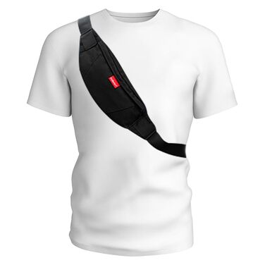 Чоловіча та жіноча поясна сумка-рюкзак, водонепроникна, для спорту, подорожей та активного відпочинку (чорна)