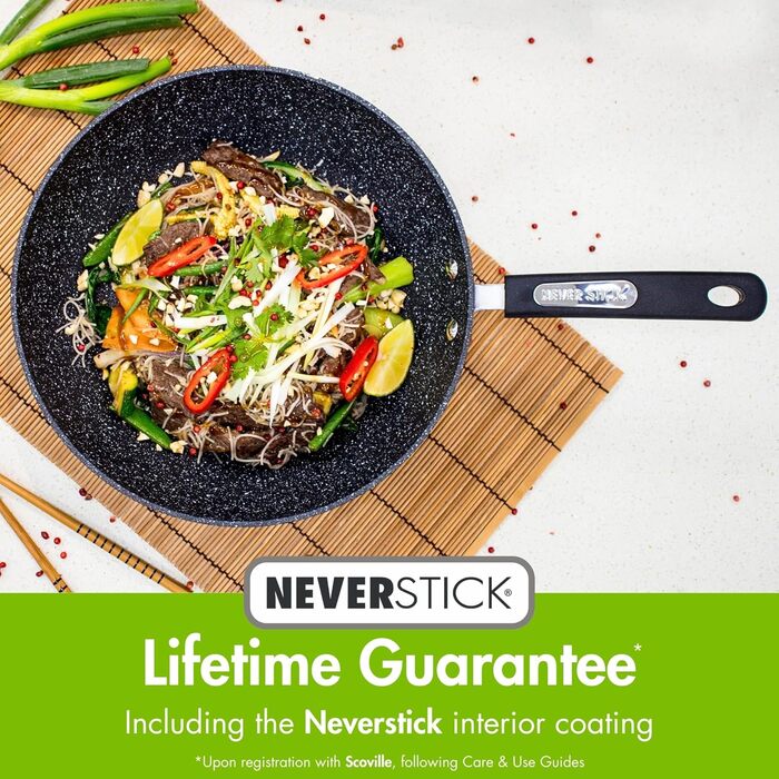 Суповий каструля Scoville Neverstick 28 см з кришкою, антипригарна, алюмінієва, 5,5 л, для всіх плит, індукція, PFOA Free, посудомийна машина