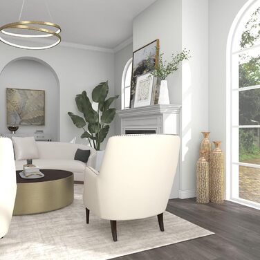 Металеві вази Deco 79 в стилі лофт, набір 3 шт, золотисті, 86.4/73.7/63.3 см