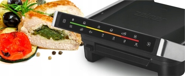 Електричний контактний гриль Zelmer ZPR2600, чорний, 2000 Вт