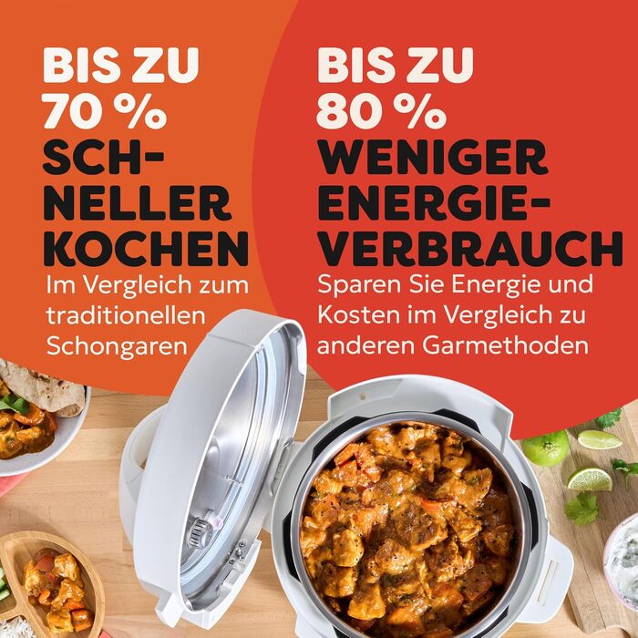 Мультиварка Instant Pot 3.8L 7-в-1 - мультикухня, сковорода, рисоварка, йогуртниця, пароварка, підігрівач їжі, Schwartz (білий, 3.8L)