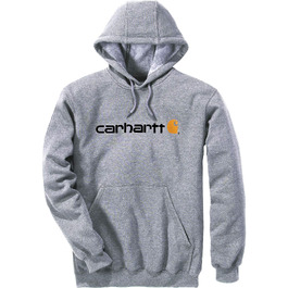 Унісекс світшот Carhartt з логотипом, сірий меланж (Heather Grey), розмір L