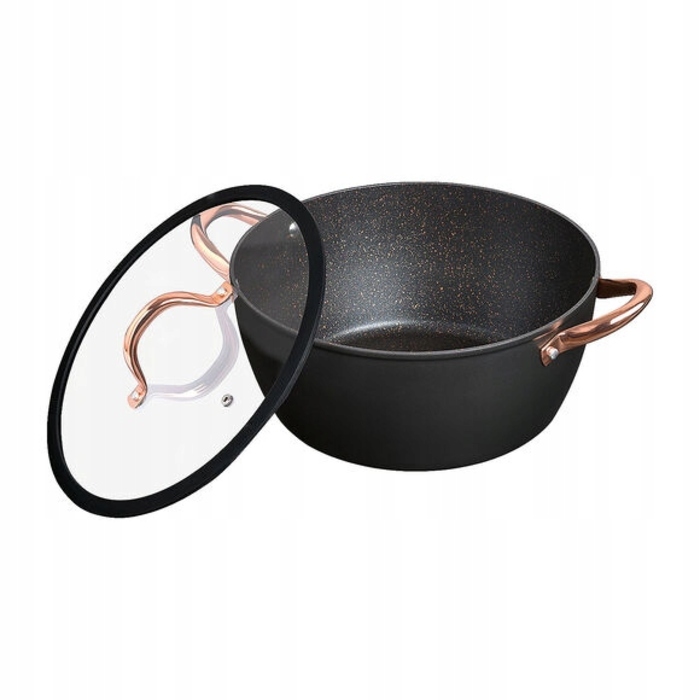 Набір каструль MG Home Rose Gold, 6 предметів, алюміній (16 см, 20 см, 24 см)