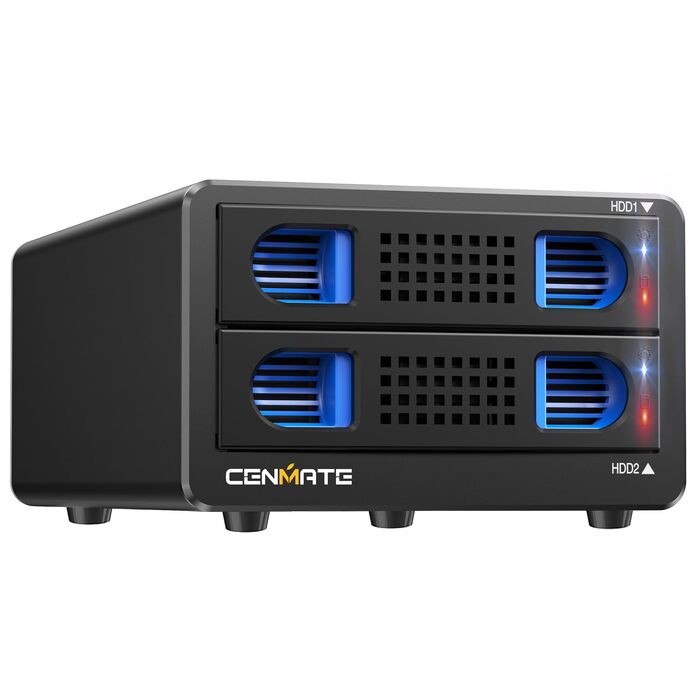 Зовнішній RAID корпус для 2 HDD/SSD дисків 2.5/3.5