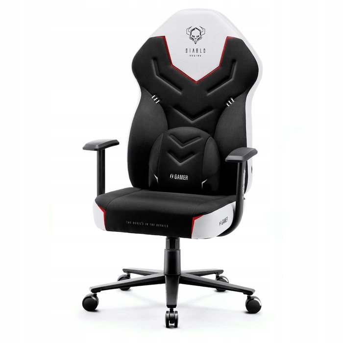 Ігрове крісло Diablo Chairs X-Gamer 2.0, тканина, чорне