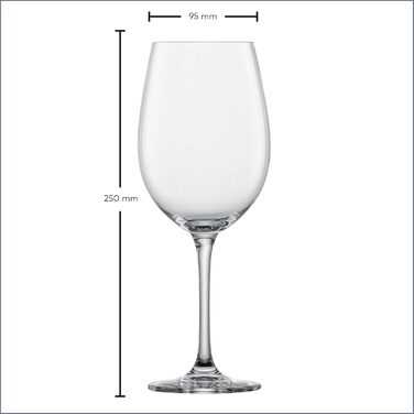 Набір келихів для білого вина Schott Zwiesel Classico (6 шт.), німецька якість, Tritan-кристал, безпечно мити в посудомийній машині