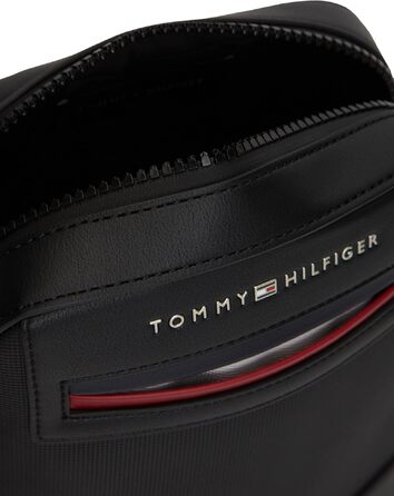 Чоловіча сумка-месенджер Tommy Hilfiger Foundation Mini Reporter BDS, чорна, універсальний розмір