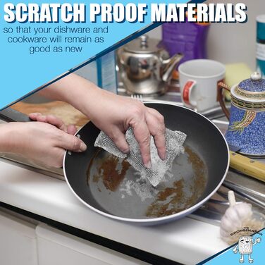 Kitchen scrubbing sponges – durable, scratch-resistant, sponges in 1 color – non-metallic multi-surface scrubbing sponge for quick cleaning. 12 pieces