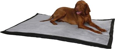 Килимок для собак Kerbl Trip, 140x100x4 см, сірий/чорний