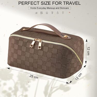 Косметичка для подорожей жіноча, велика місткість, з PU шкіри, органайзер для макіяжу, культбагаж, косметичка для подорожей, аксесуари для подорожей, жіноча