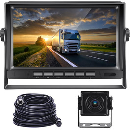 AHD комплект камера заднього виду Hodozzy з 7-дюймовим LCD монітором, нічним баченням, водонепроникністю IP69 для вантажівок, автобусів, причепів, авто та кемперів (12V-24V), кабель 15 м